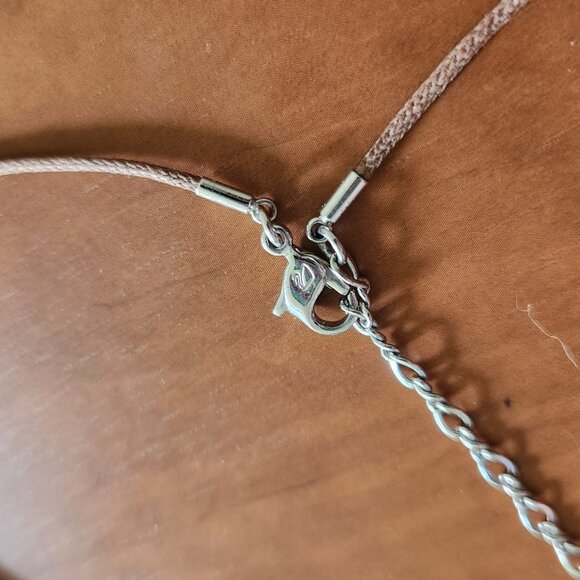 SWAROVSKI Blue Faceted Crystal Scotty Dog Necklace Adjustable Cord Vintage Logo - Picture 7 of 13